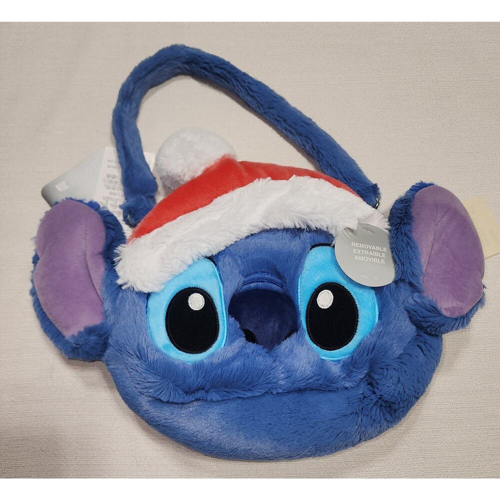 Stitch Christmas Holiday plush Purse Nwt